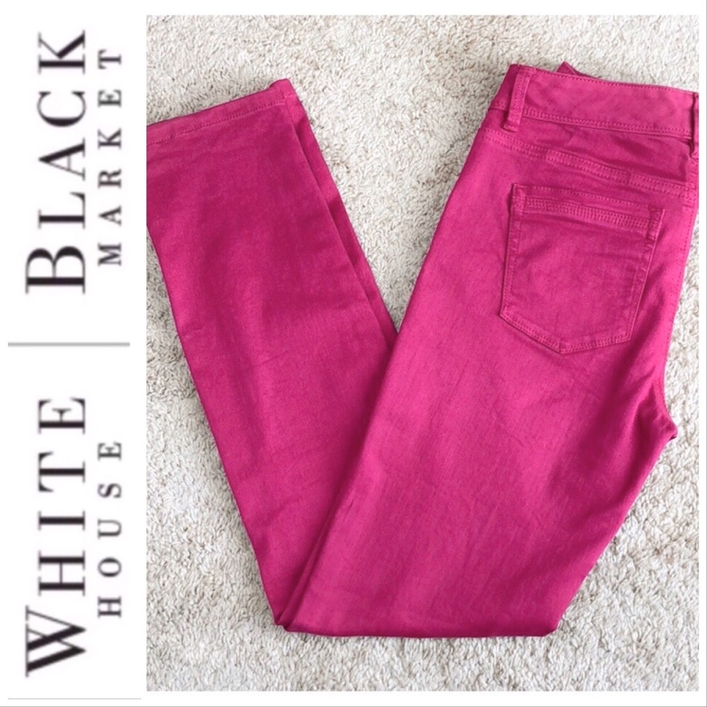 💕Beautiful Hot Pink Slim Ankle Jeans by White House Black Market💕